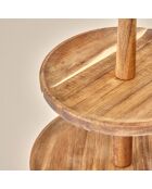 Plat à biscuits à deux étages Elara naturel