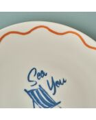 Lot de 6 assiettes Marin multicolores - 19 cm