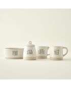 Cuenco de gres bohemio blanco - 850 cc