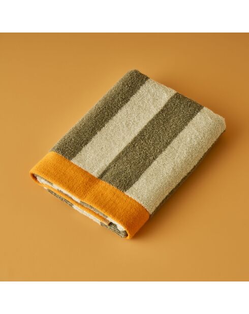 Toalla facial Line green - 50x70 cm