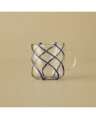 Tazza a righe blu - 420 cc