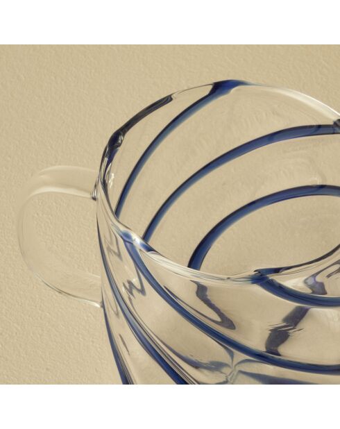 Tazza a righe blu - 420 cc