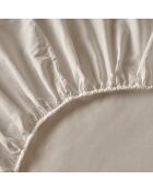 Lenzuolo con angoli elasticizzati King white 100% cotone basico - 180x200x35 cm