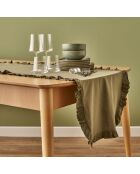 Tafelloper kaki - 50x150 cm