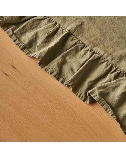 Chemin de table kaki - 50x150 cm