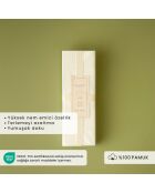 Set di 2 federe standard in raso bianco 100% cotone