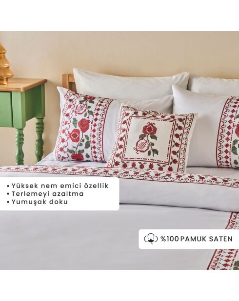 Copripiumino Jolly 100% cotone satinato rosso