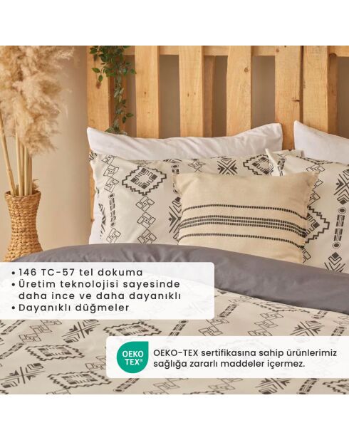 Copripiumino Blake antracite - 240x220 cm