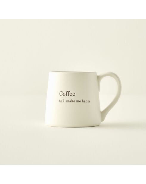 Scandinavische crèmekleurige beker - 390 cc