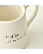 Scandinavische crèmekleurige beker - 390 cc