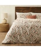 Copripiumino matrimoniale Florian in terracotta - 200x220 cm