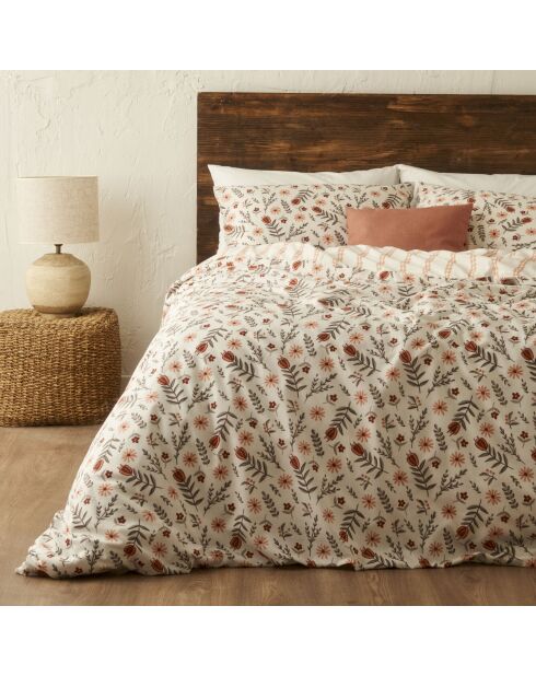 Copripiumino matrimoniale Florian in terracotta - 200x220 cm