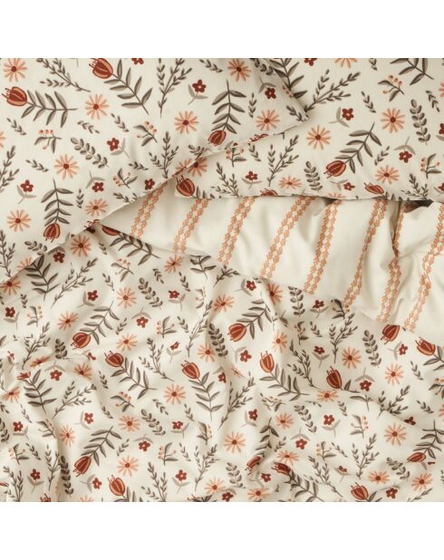 Copripiumino matrimoniale Florian in terracotta - 200x220 cm