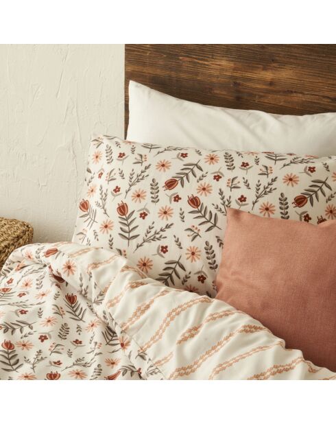 Copripiumino matrimoniale Florian in terracotta - 200x220 cm