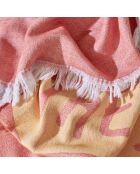 Peshtamal Love The Sea Terrakotta-Serviette, 90 x 160 cm