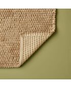 Lot de 2 tapis confortables beiges