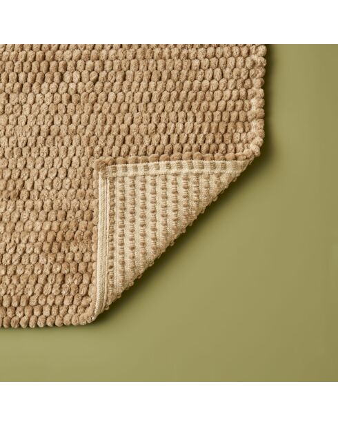 Lot de 2 tapis confortables beiges