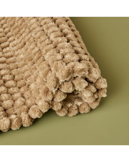 Lot de 2 tapis confortables beiges