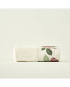 Rosafarbenes cremefarbenes bedrucktes Gesichtstuch - 50x90 cm