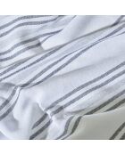 Peshtamal grau gestreifte Serviette - 90x160 cm