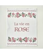 Set di 2 strofinacci da cucina rosa crema