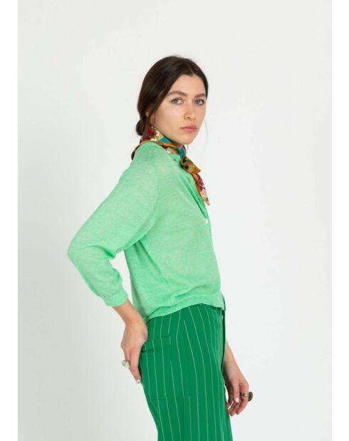 Neeta Spring Vest van linnenmix