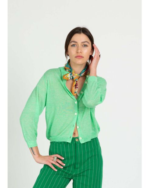 Neeta Spring Vest van linnenmix