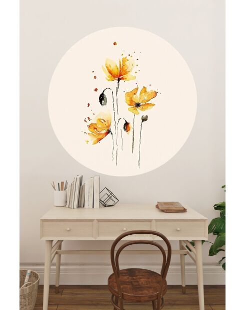Veelkleurige decoratieve muursticker 78 x 78 cm