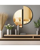 Gouden decoratieve spiegel 44 x 50 cm