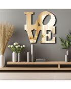 Decoratieve gouden spiegel 47 x 48 cm