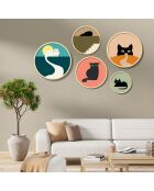 Gerahmte MDF-Dekorplatte (5 Stück)