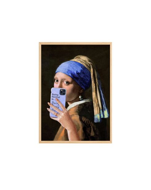 Tableau encadré décoratif multicolore - 33 x 48 cm