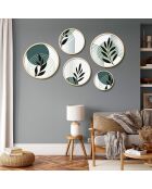 Set di 5 quadri incorniciati multicolori