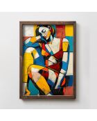 Gerahmte MDF-Dekorplatte 35 x 47 x 2 cm