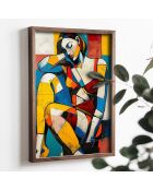 Gerahmte MDF-Dekorplatte 35 x 47 x 2 cm