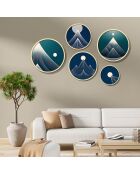 Quadro decorativo in MDF con cornice (5 pezzi) multicolore 43,5 x 43,5 cm (1 pezzo)
37 x 37 cm (1 pezzo)
31 x 31 cm (1 pezzo)
26 x 26 cm (1 pezzo)
18 x 18 cm (1 pezzo)