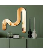 Dekorativer Goldspiegel 51 x 56 cm