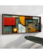 Pannello decorativo in MDF con cornice 40 x 120 x 3,5 cm