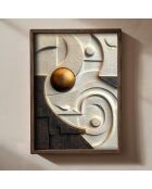 Gerahmte MDF-Dekorplatte 35 x 47 x 2 cm