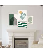 Dekorative MDF-Platte (4 Stück) mehrfarbig 62 x 85 cm