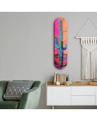 Pittura decorativa su vetro temperato 20 x 80 cm