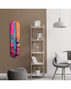 Pittura decorativa su vetro temperato 20 x 80 cm