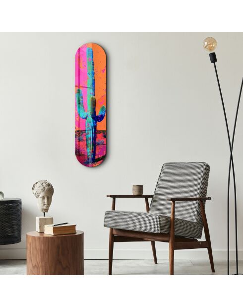 Pittura decorativa su vetro temperato 20 x 80 cm