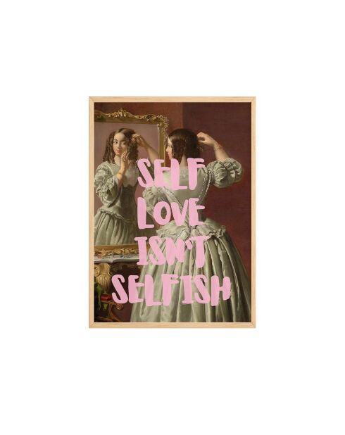 Quadro decorativo con cornice 33 x 48 cm