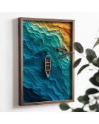 Gerahmte MDF-Dekorplatte 35 x 47 x 2 cm