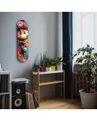 Decoratief schilderij op gehard glas 20 x 80 cm