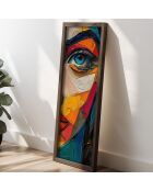 Pannello decorativo in MDF con cornice 40 x 120 x 3,5 cm