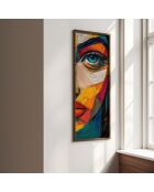 Pannello decorativo in MDF con cornice 40 x 120 x 3,5 cm