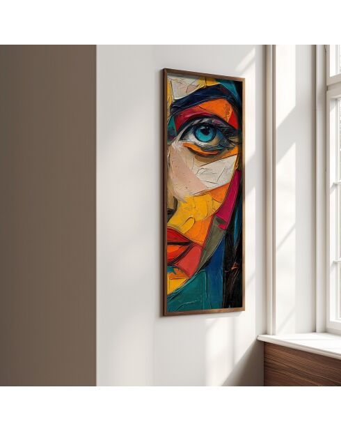 Pannello decorativo in MDF con cornice 40 x 120 x 3,5 cm