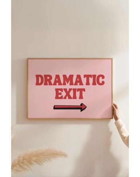 Tableau encadré décoratif multicolore - 33 x 48 cm